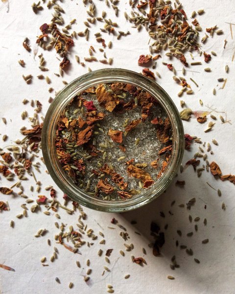 Natural Rose Lavender Bath Salts