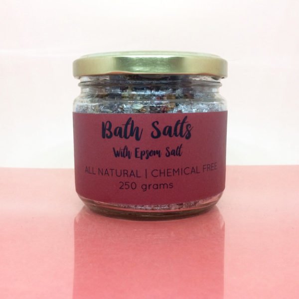Natural Rose Lavender Bath Salts