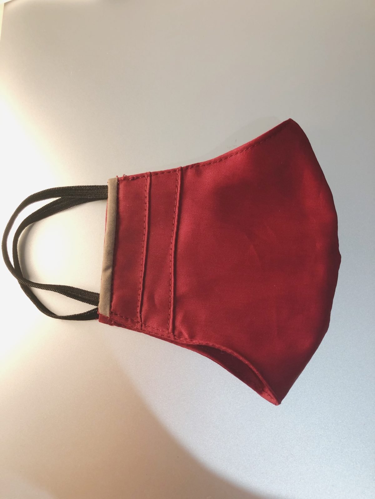 Face Masks - Double Pleated - Wine Red